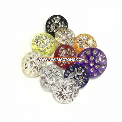 Candy colored acrylic crystal buttons